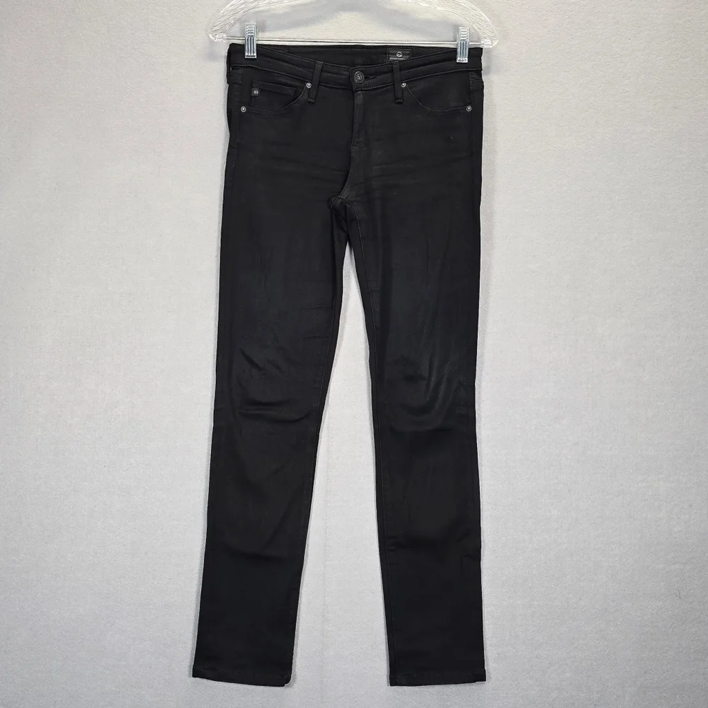 AG Adriano Goldschmied The Farrah Skinny Ankle High Rise Black Casual Size 25